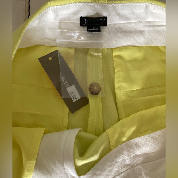 J crew lemon sorbet city crepe pants size 4 dress pants - Picture 6 of 8